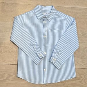 Zara Kids Striped Button Down Shirt- Size:  4/5 yrs